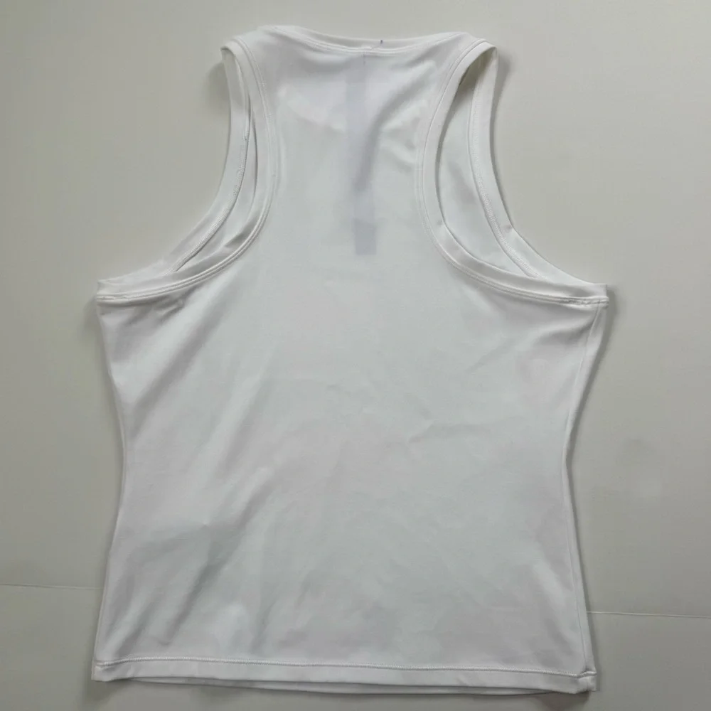 Vuori Halo Performance Crop Tank White Racerback Athletic Top XS - Picture 3 of 5